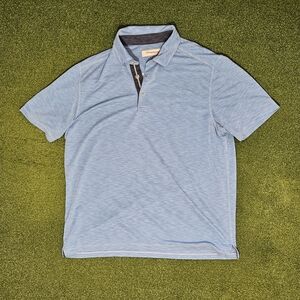Tommy Bahama Large Blue Heathered Polo
